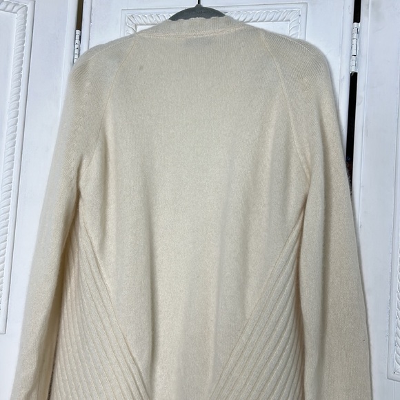 Nordstrom Collection 100% cashmere open drape front slouchy cardigan - Picture 7 of 8